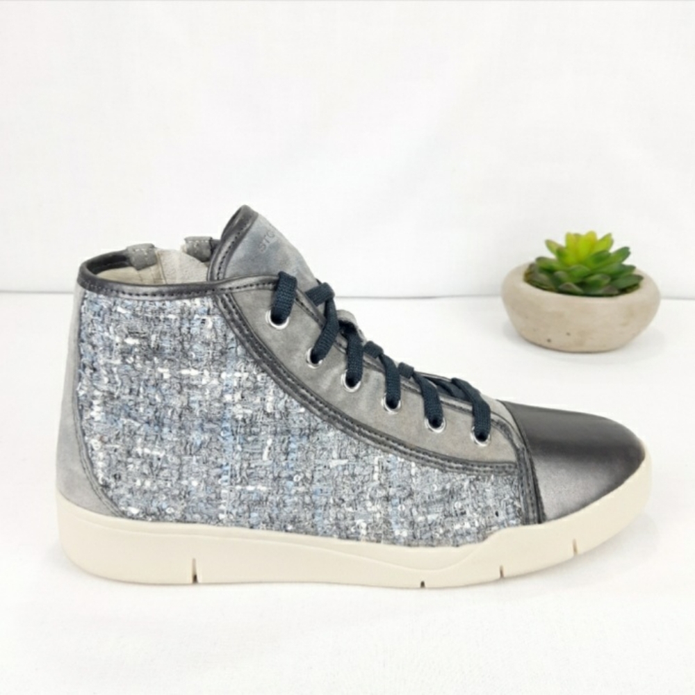 STONEFLY VERA PELLE HIGH TOP SNEAKERS